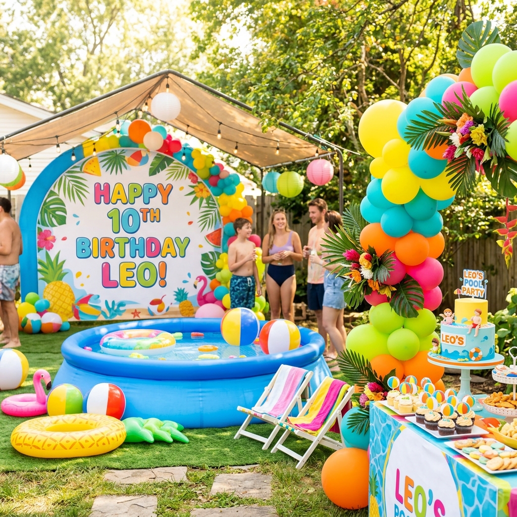 Pool Party Themes Decoration